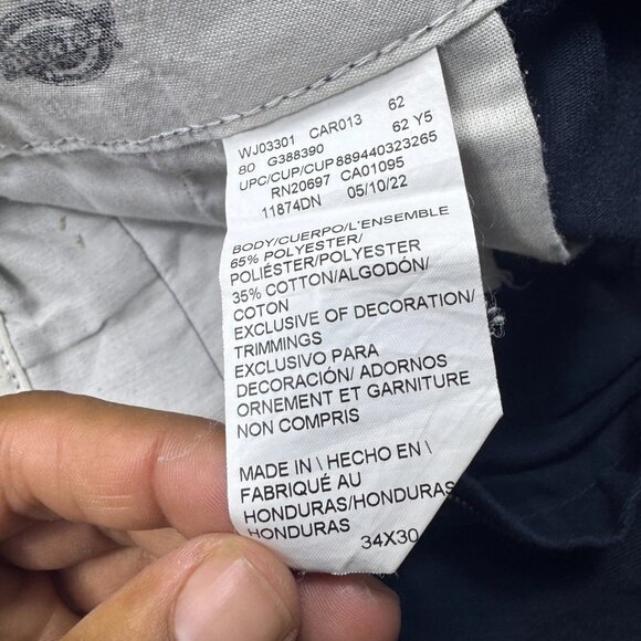 Dickies Men's Chino Pants Straight Flat Front Slash Pocket Classic Blue 34x30 - Picture 9 of 12